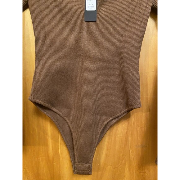 Any Day Of The Week Bodysuit - Tan Size Medium Long Sleeve Pullover - Picture 10 of 14
